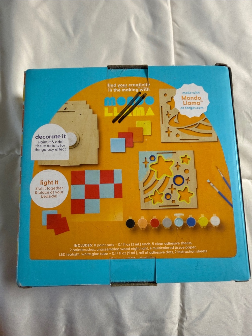 Mondo Llama Kids Light-Up Craft Kit - Blue & Yellow